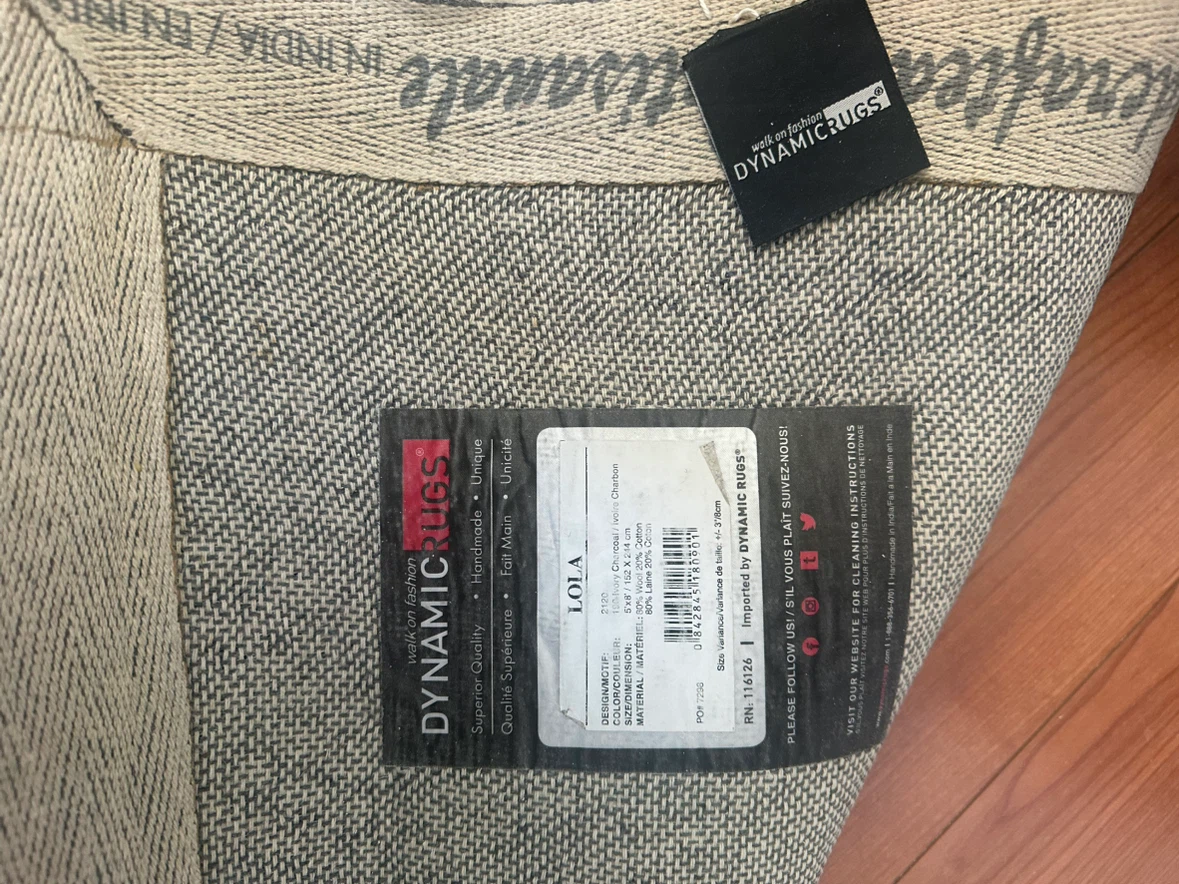 Dynamic Rugs Lola Ivory Charcoal Rug - photo 3