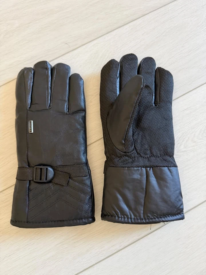 Stlyz black large winter gloves