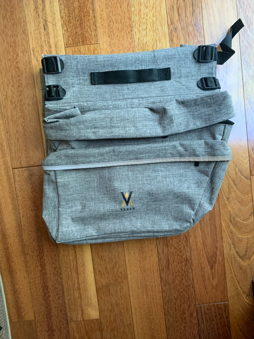New Vuudh Grey Bicycle Pannier Bag