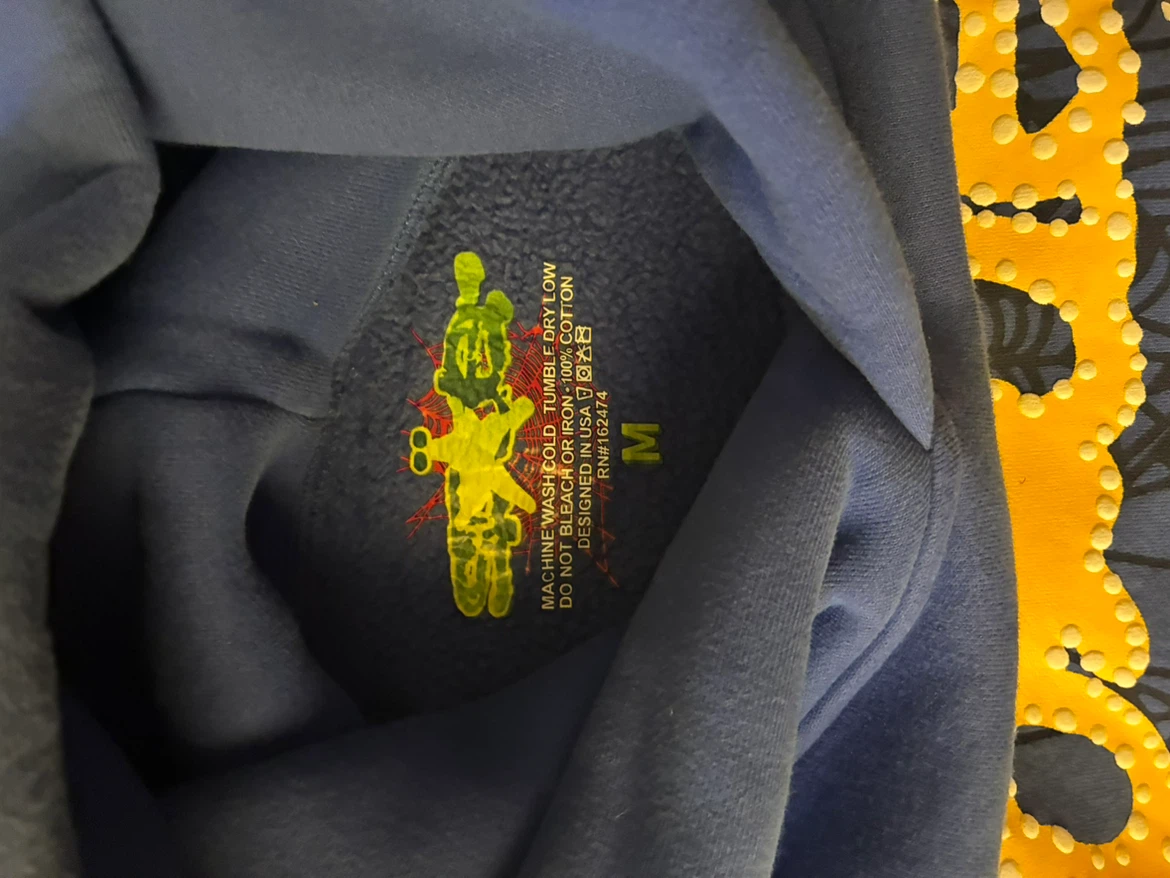 Sp5der Hoodie Blue - photo 4