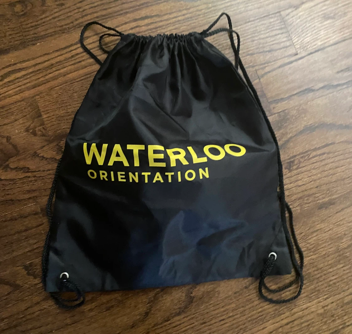 University of Waterloo Orientation Drawstring Bag