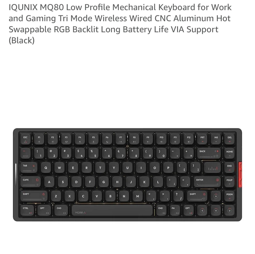 New Iqunix MQ80 Wireless Keyboard