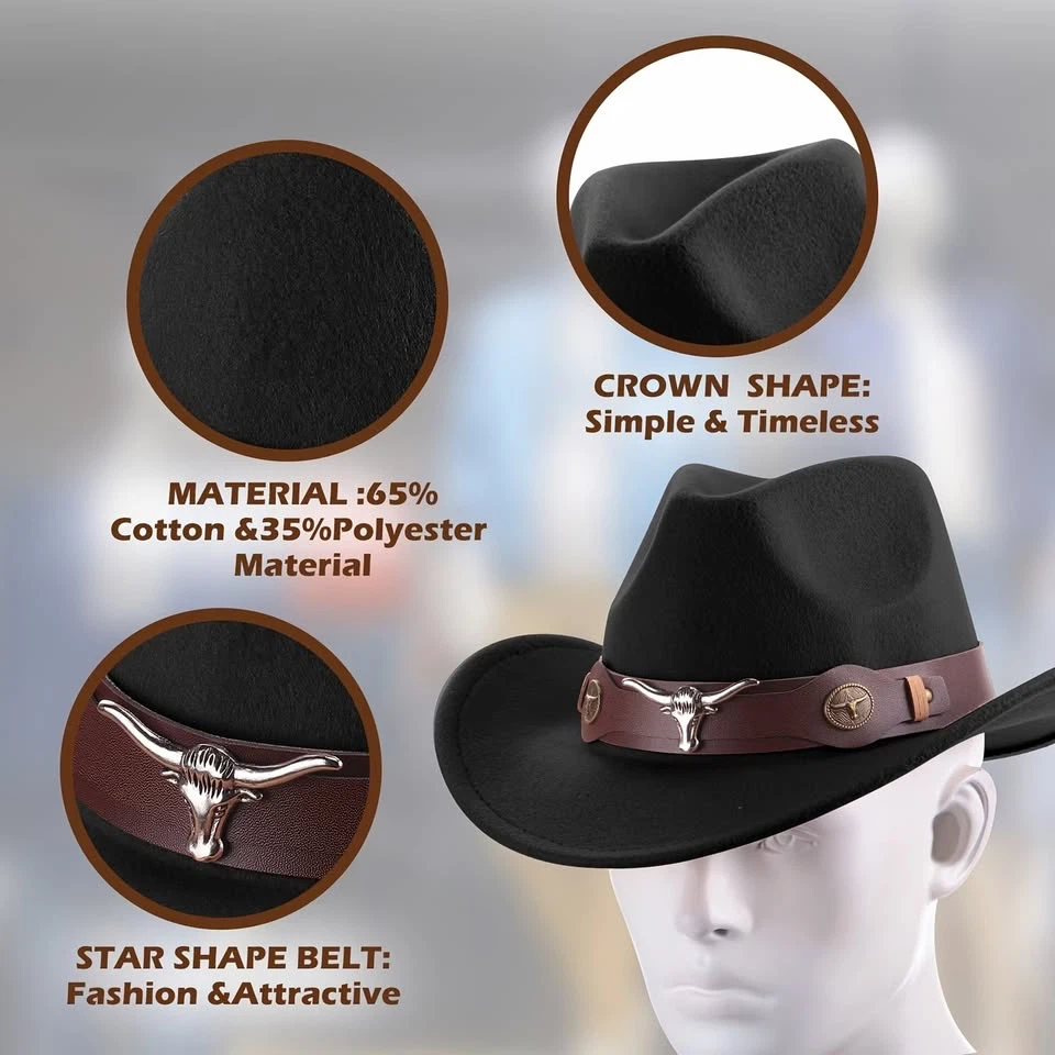 Western Style Cowboy Hat - photo 3