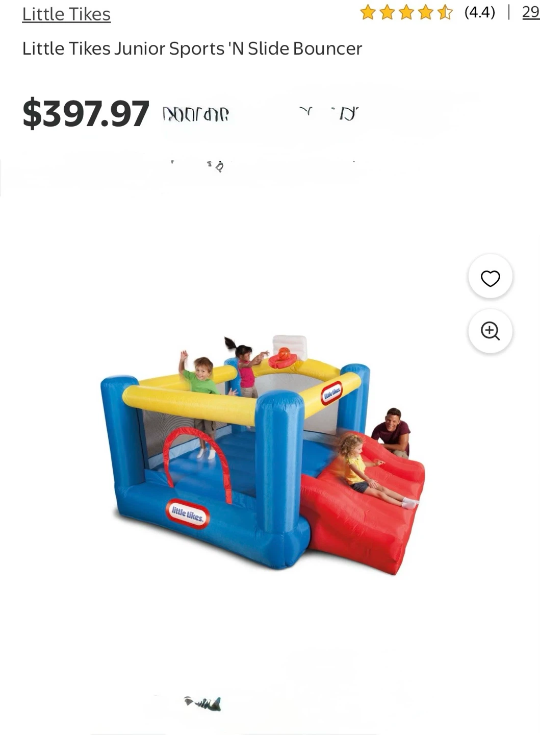 Little Tikes Junior Sports 'N Slide Bouncer