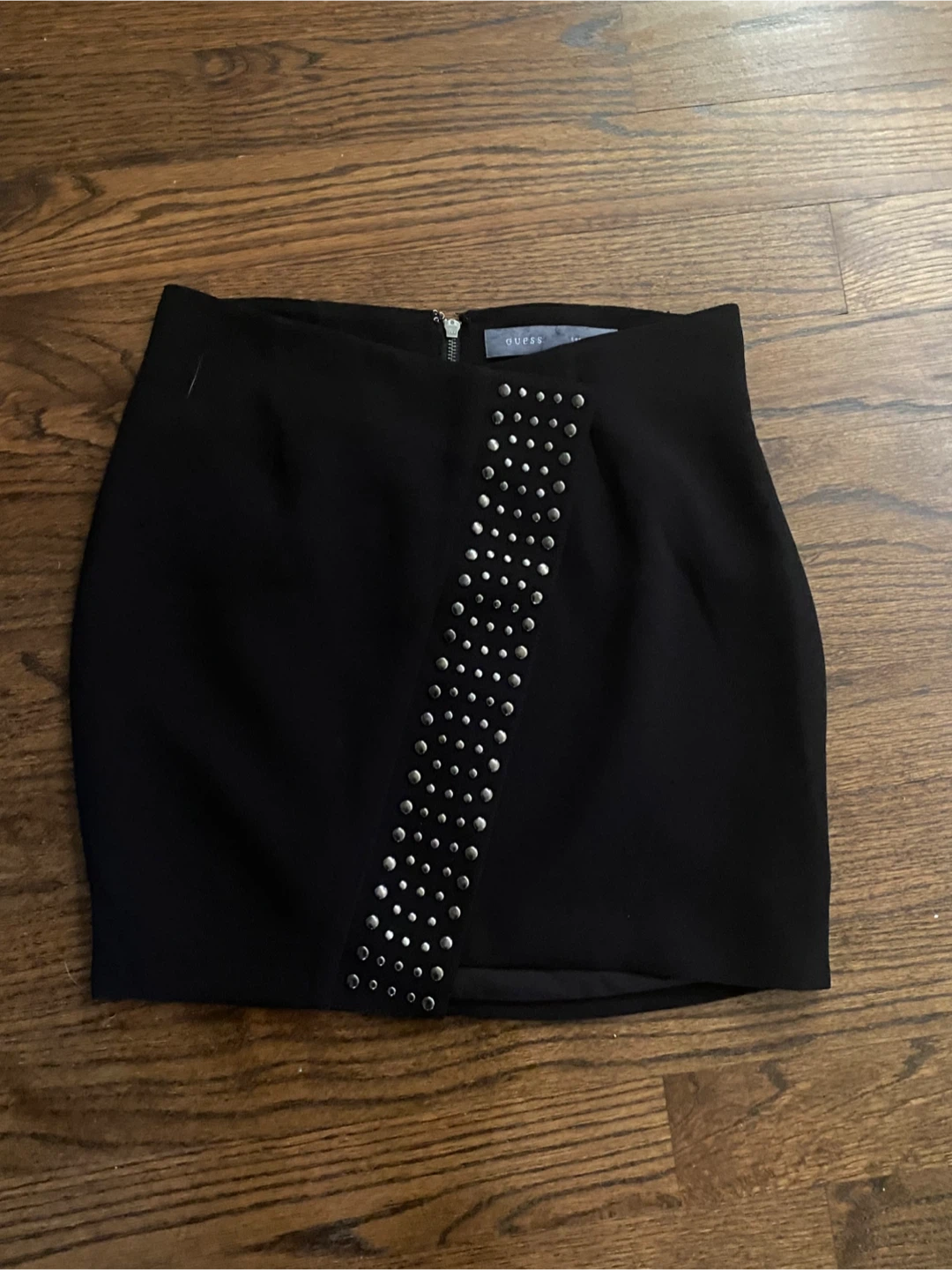 Guess Black Studded Mini Skirt, Size 8 Medium