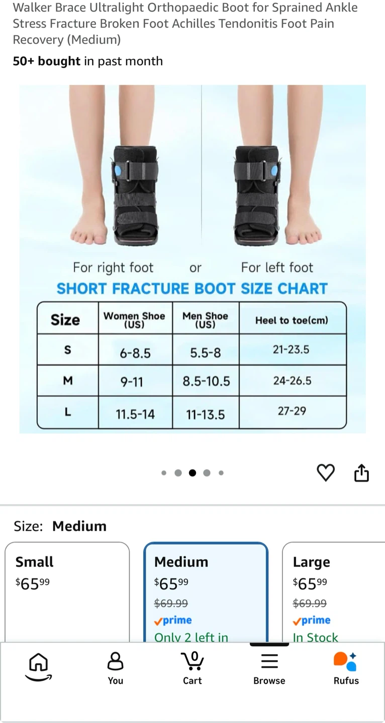 Short Orthopaedic Walking Boot Medium - photo 3