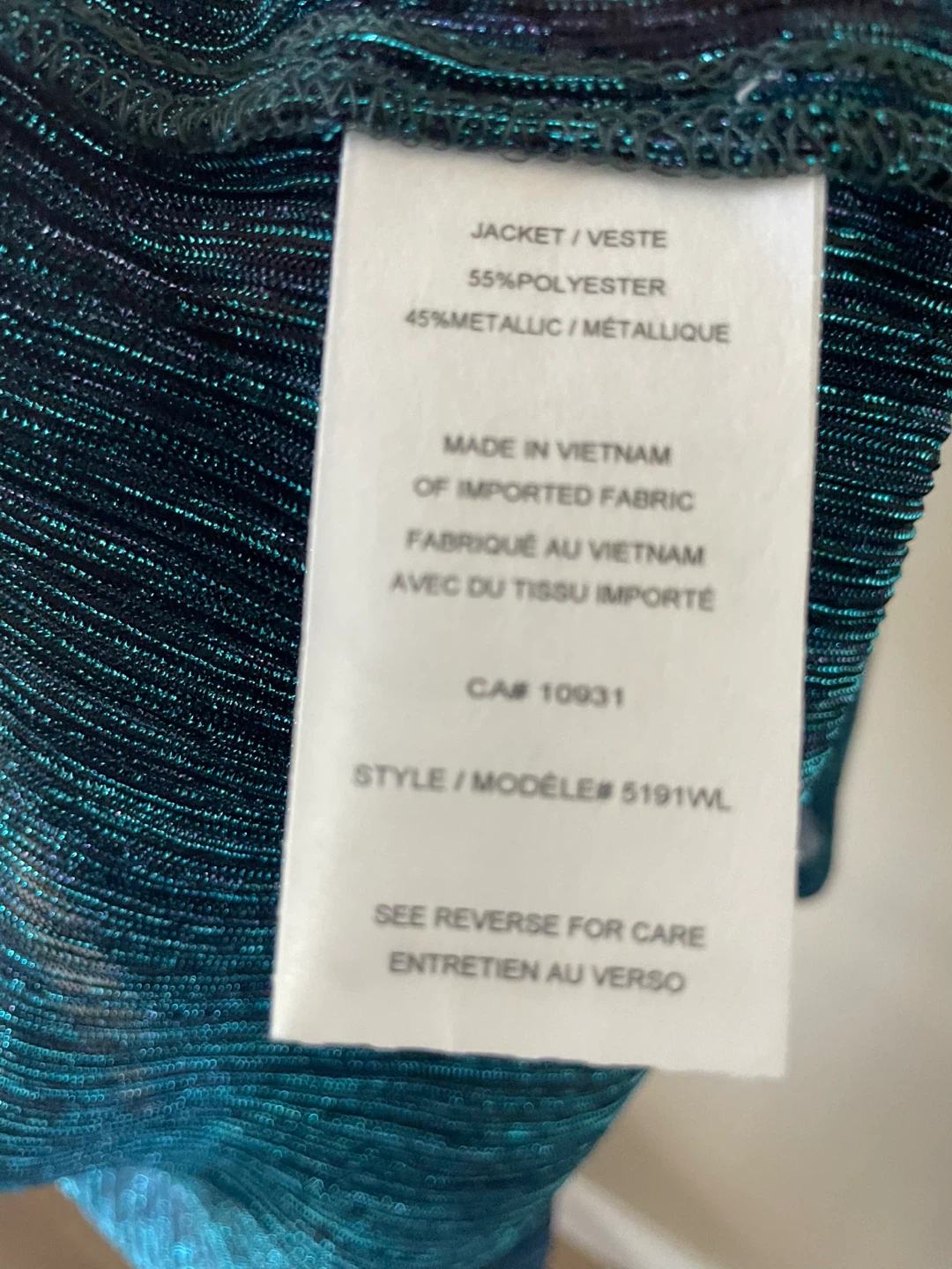 Laura Plus Teal Shimmer Dress and Jacket Set - photo 5