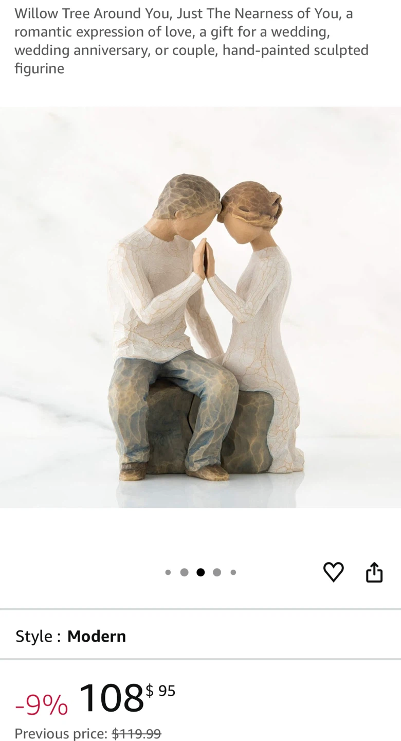 Willow Tree Just The Nearness of You Figurine
