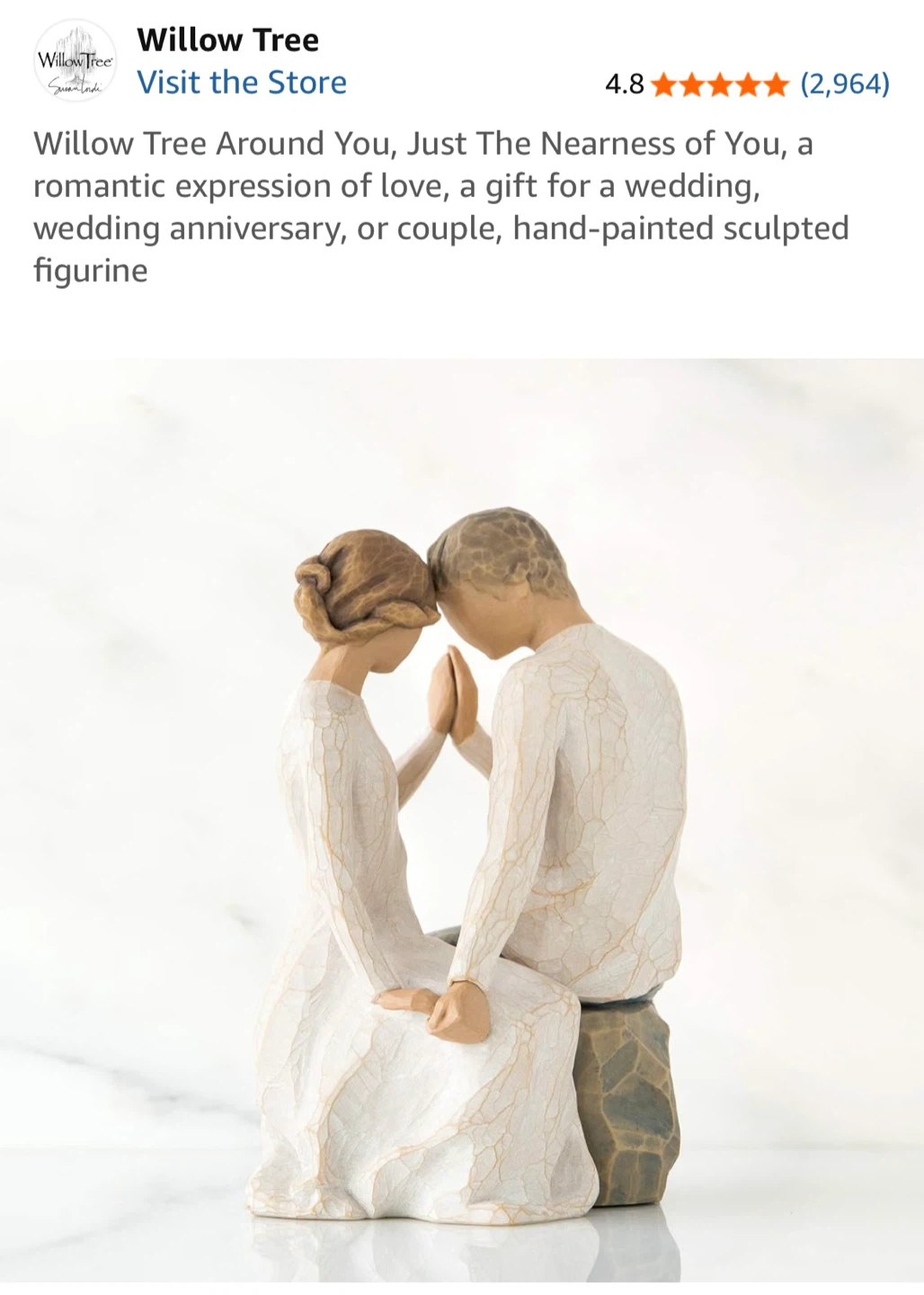 Willow Tree Just The Nearness of You Figurine - photo 2