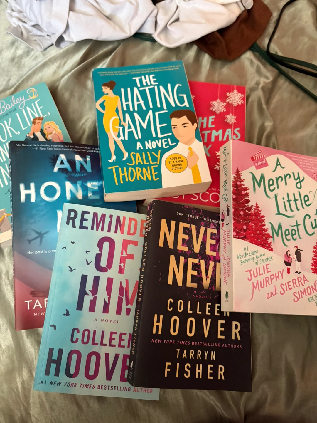 Various Romance Books & Bookmarks
