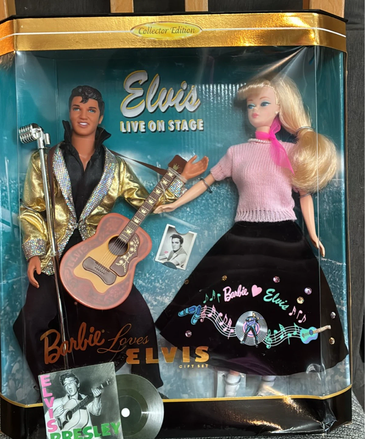 Sealed Box Vintage Barbie Loves Elvis Collector Edition Gift Set