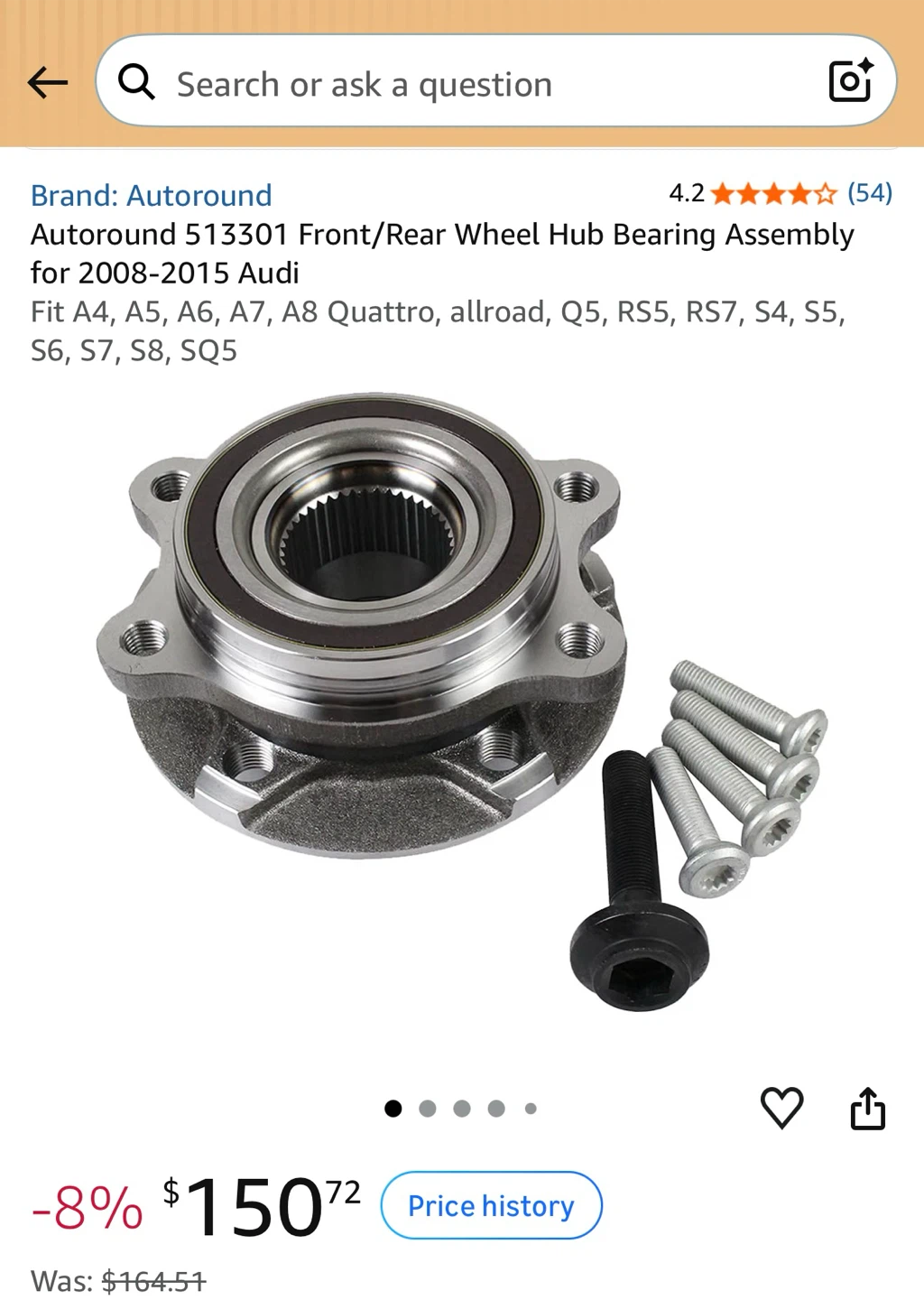 Autoround Wheel Hub Bearing Assembly 513301 - photo 2