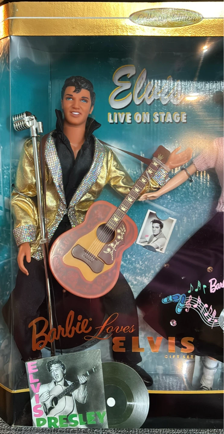 Sealed Box Vintage Barbie Loves Elvis Collector Edition Gift Set - photo 3