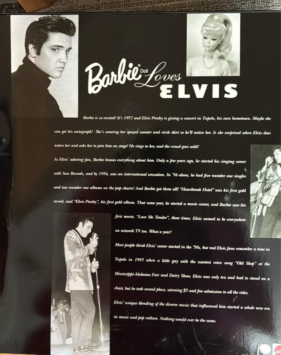 Sealed Box Vintage Barbie Loves Elvis Collector Edition Gift Set - photo 4