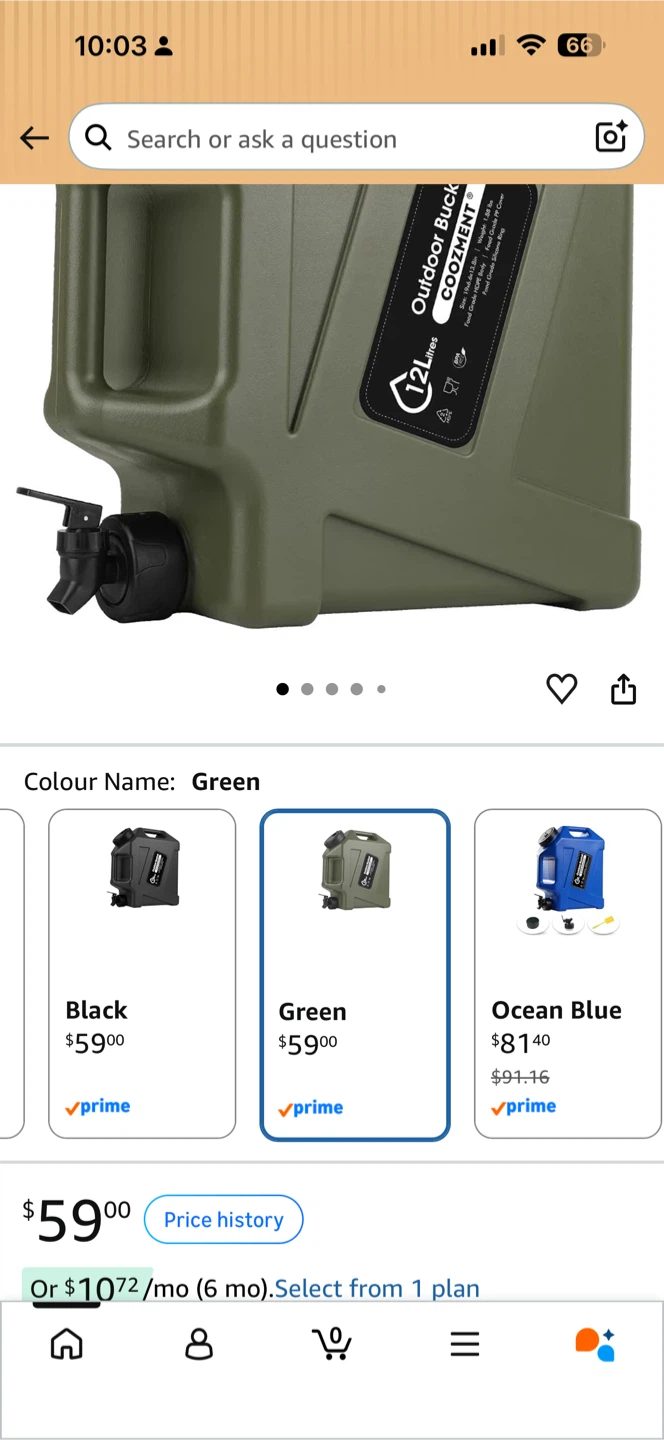 COOZMENT 12L Portable Water Container - photo 2