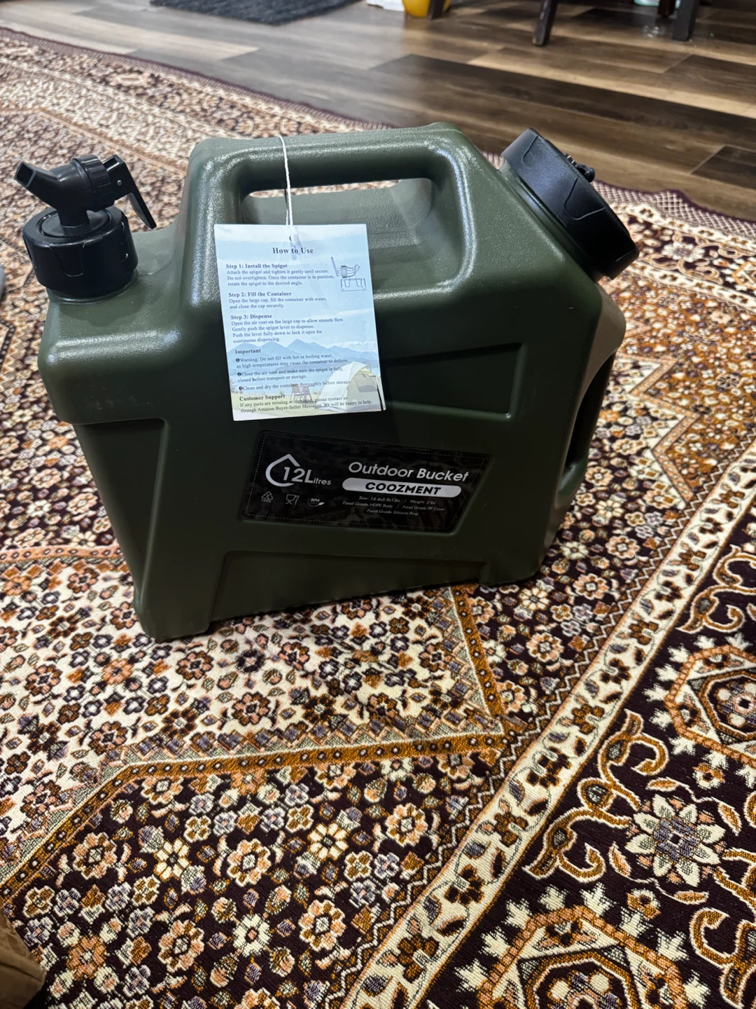 COOZMENT 12L Portable Water Container - photo 3