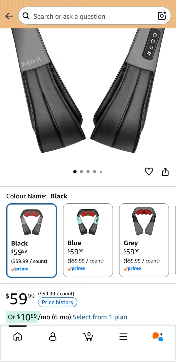 Nekteck Shiatsu Neck and Back Massager - photo 3