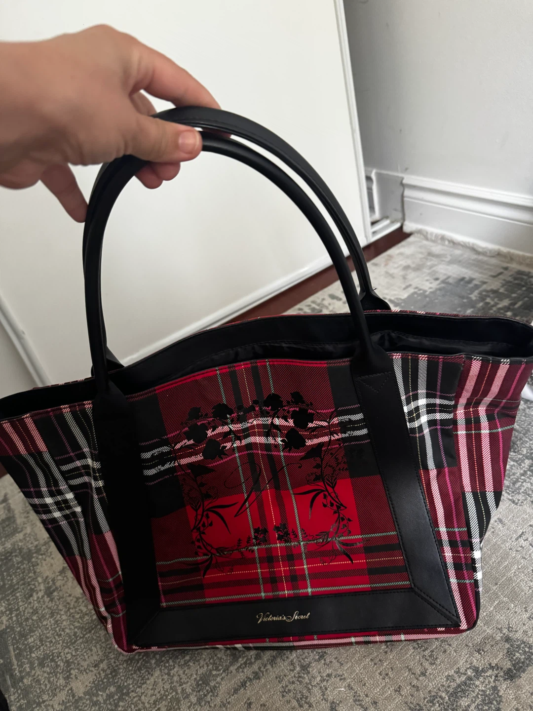 Victoria's Secret Plaid Tote Bag