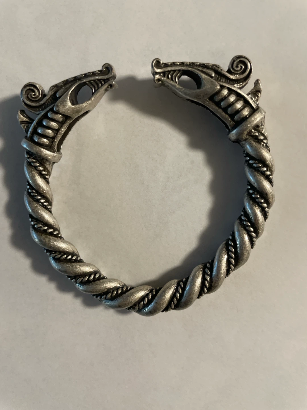 Viking Dragon Head Torc Bracelet