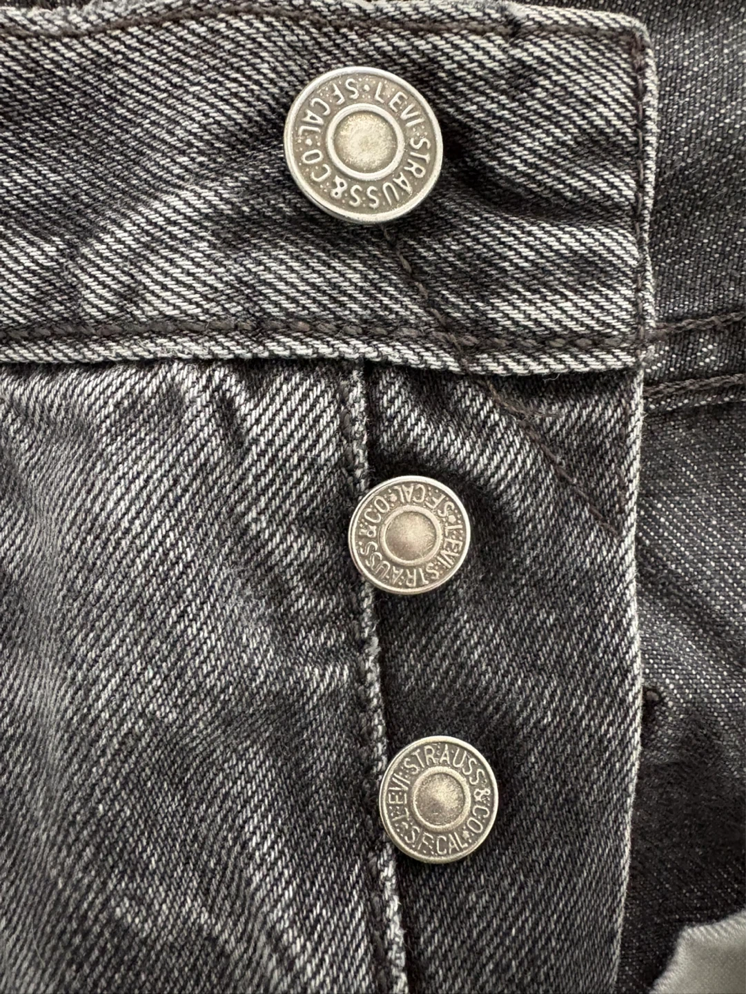 Levi's 501 Original Fit Jeans Gray W33 L34 - photo 5