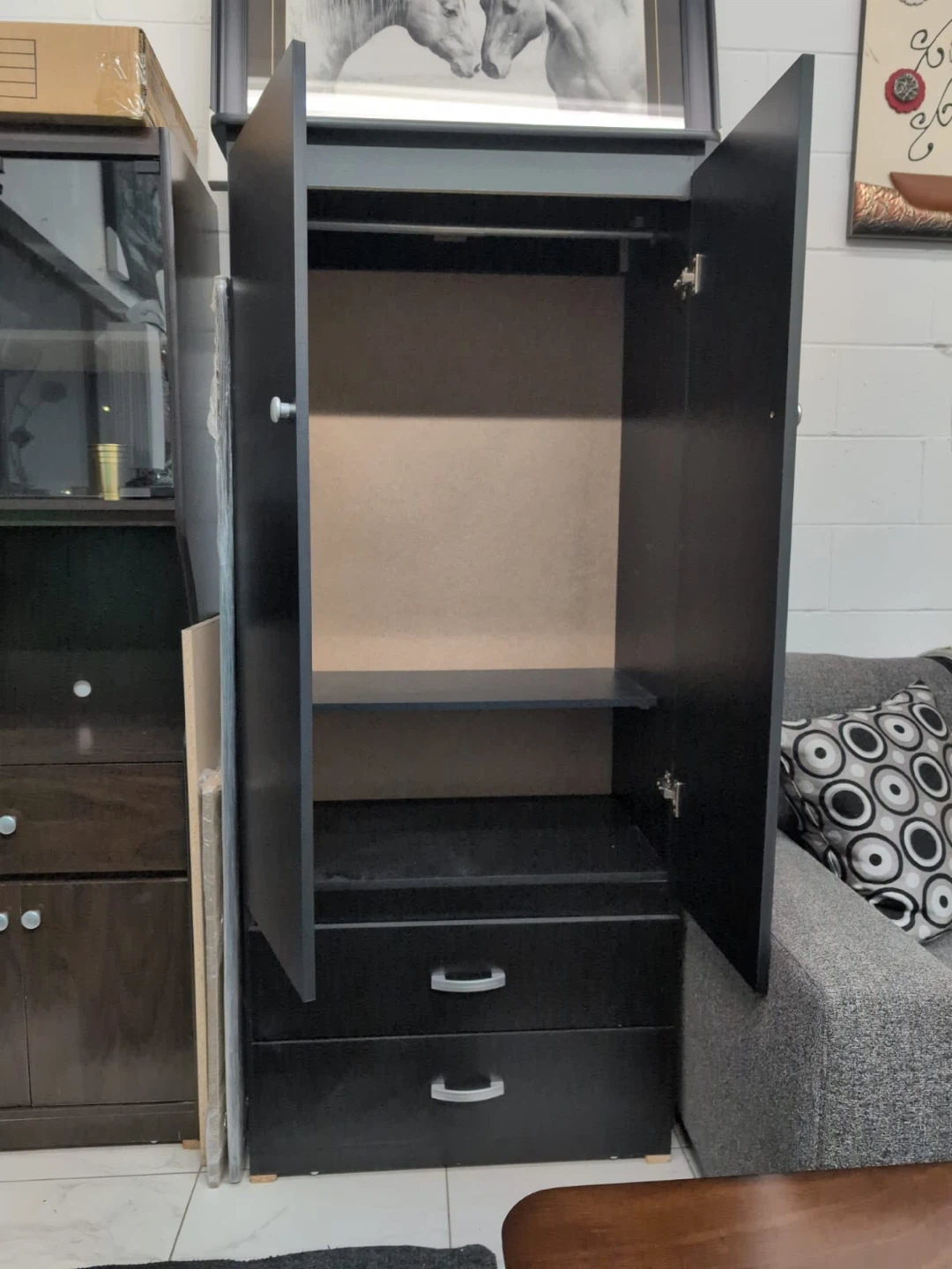 Modern Wardrobe with Two Drawers - photo 3