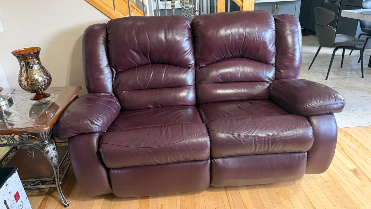 3 pieces leather Sofa set - photo 2