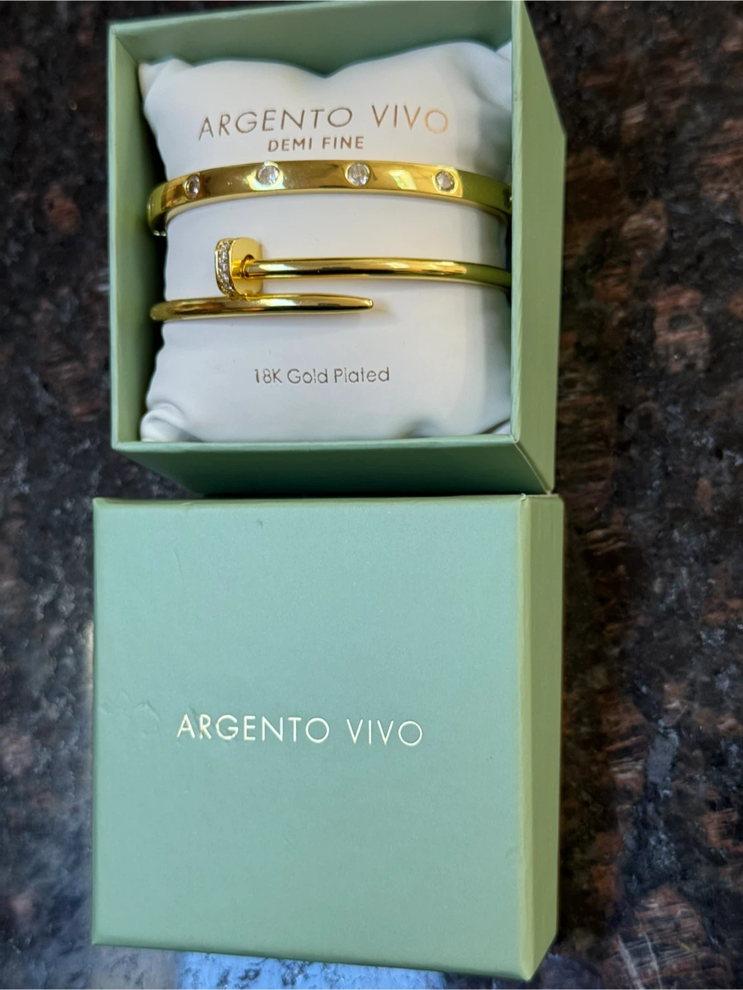 Genuine Argento Bellissima Bracelets both 18 Karat Gold - photo 2