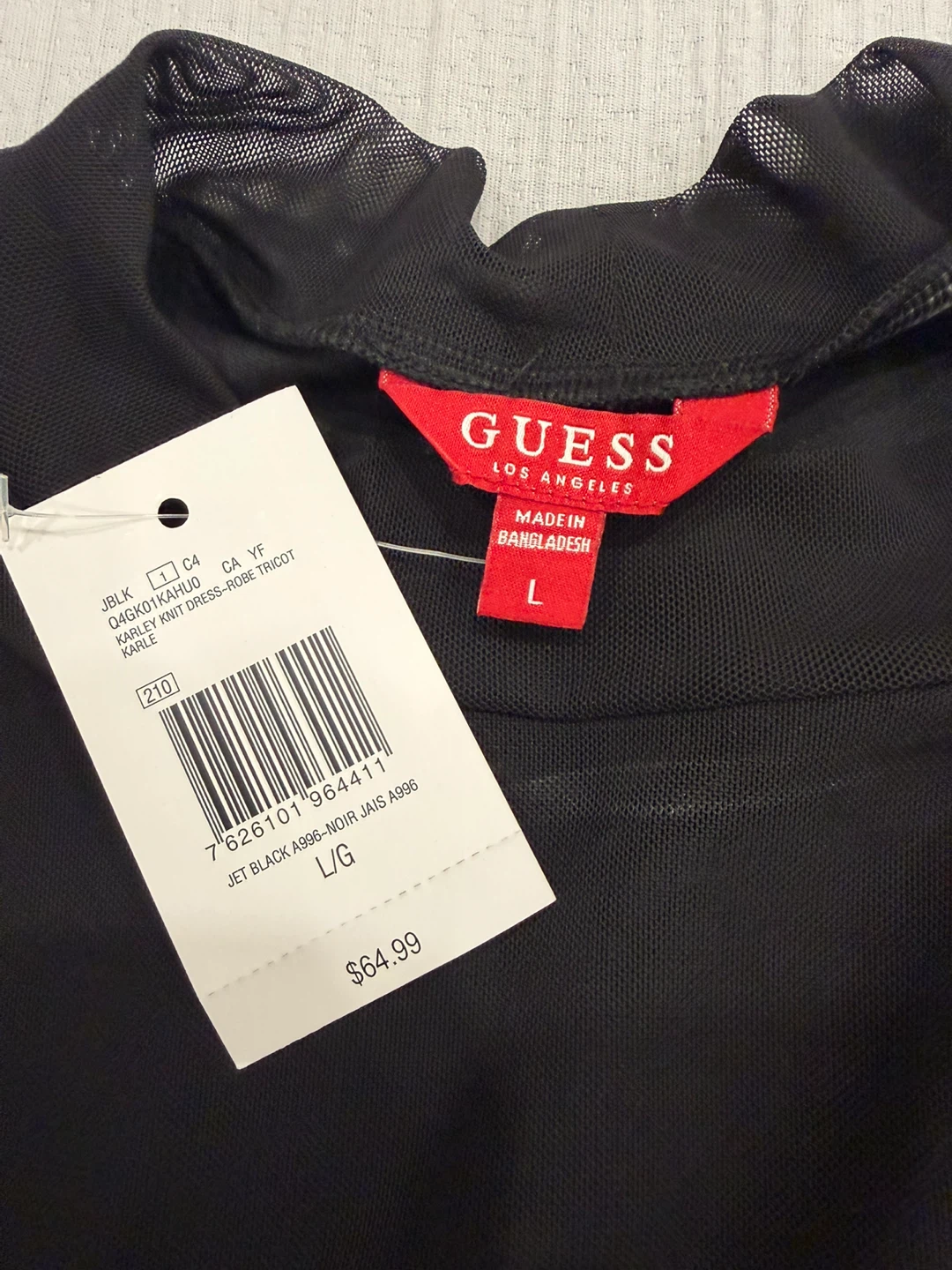 GUESS Karley Knit Dress Black - photo 2