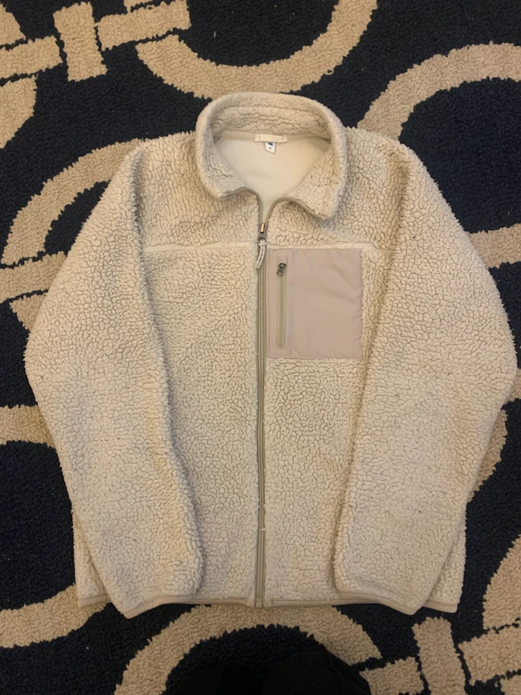 Uniqlo Fleece Jacket Off-White Size 13