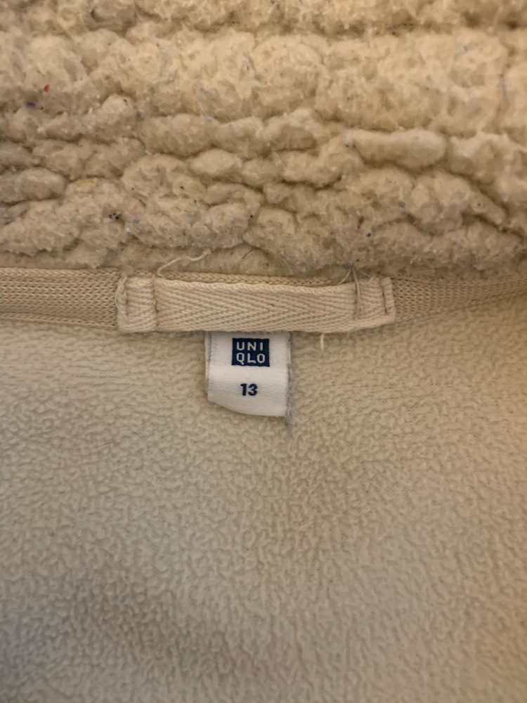 Uniqlo Fleece Jacket Off-White Size 13 - photo 3