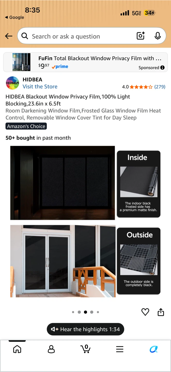 Black out window privacy - photo 2