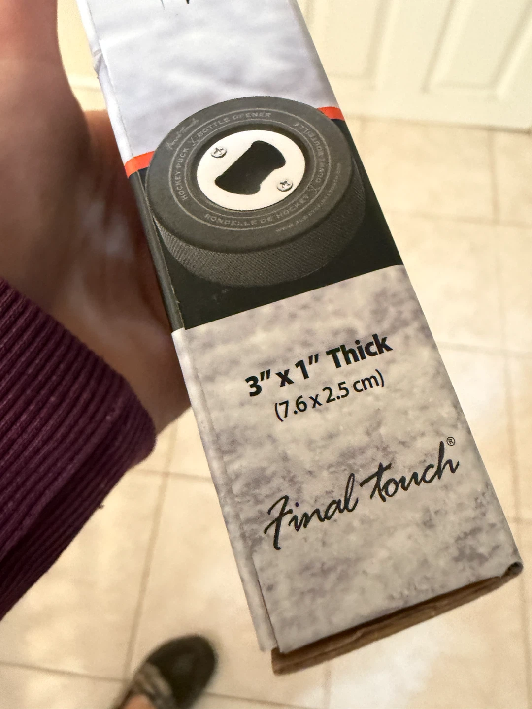 Final Touch Hockey Puck Bottle Opener - photo 3