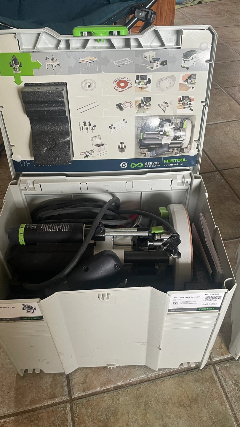 Festool OF 2200 EB Router and ZS-OF 2200 Accessory Set - photo 2
