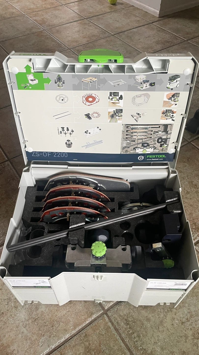 Festool OF 2200 EB Router and ZS-OF 2200 Accessory Set - photo 4