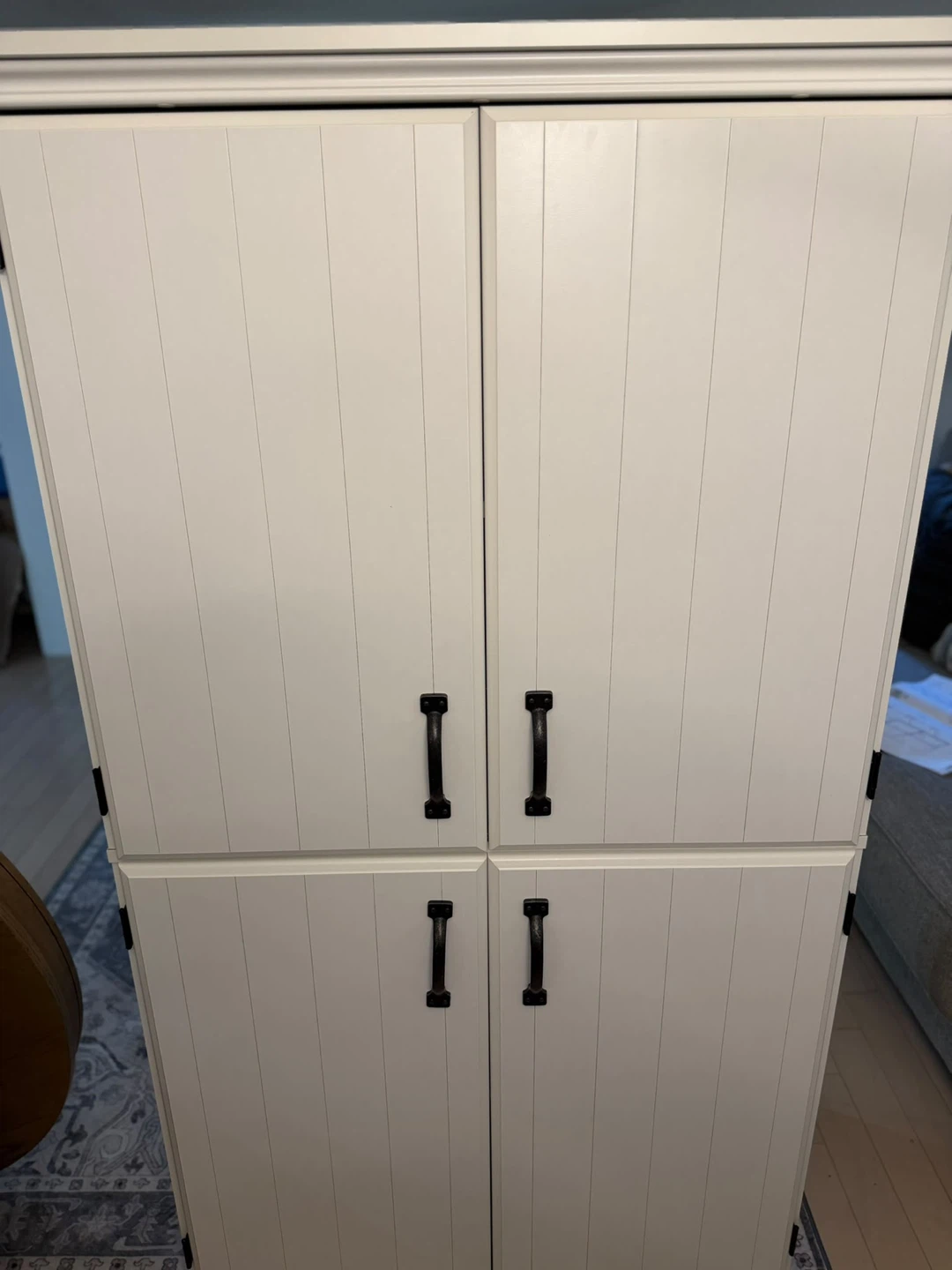 South Shore Farnel 4-Door Storage Cabinet – White – New - photo 3