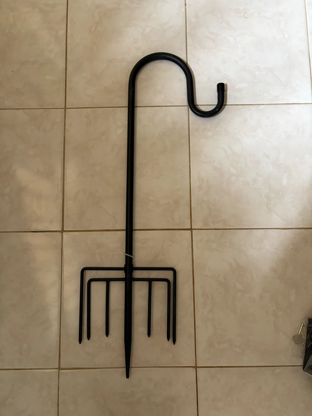 Black Metal Garden Shepherd Hook