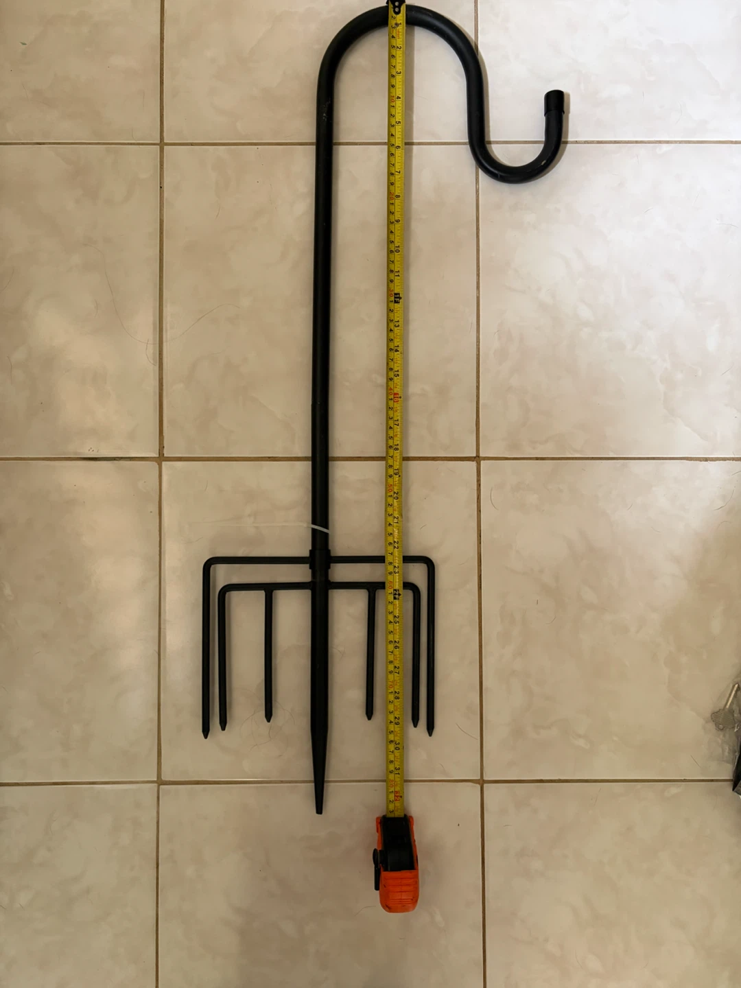 Black Metal Garden Shepherd Hook - photo 2
