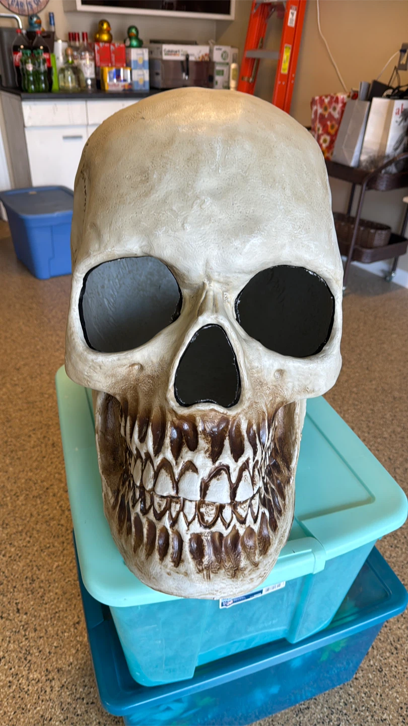 Large Decorative Light Up Skull Halloween NEW