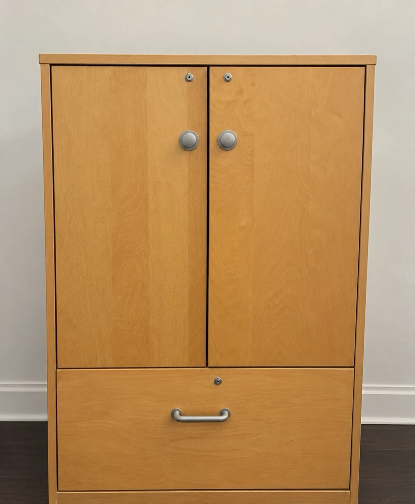 Single Bedframe & Wood Cabinet with Drawer - photo 2