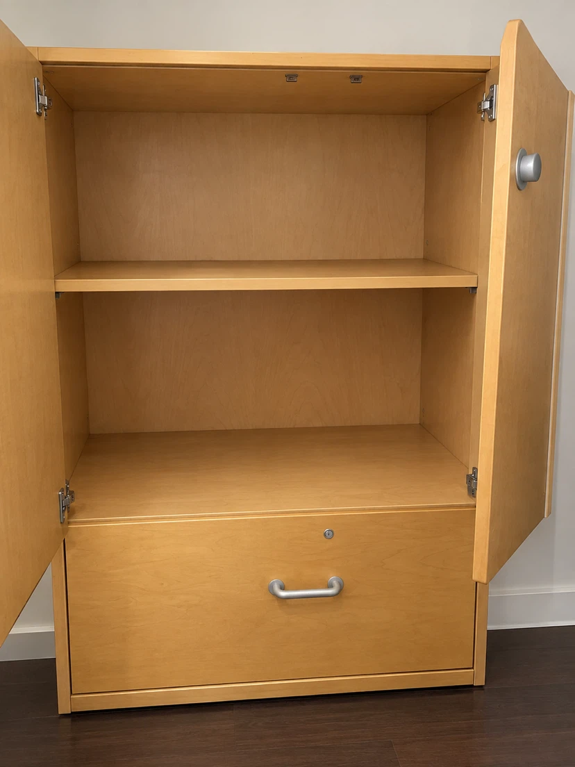 Single Bedframe & Wood Cabinet with Drawer - photo 3