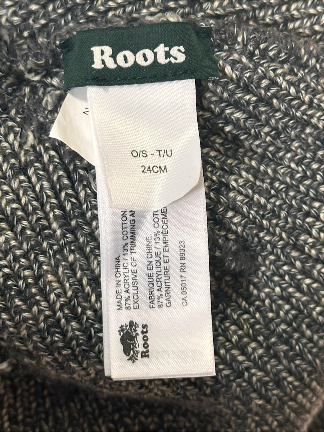 Roots Grey Knit Beanie - photo 4