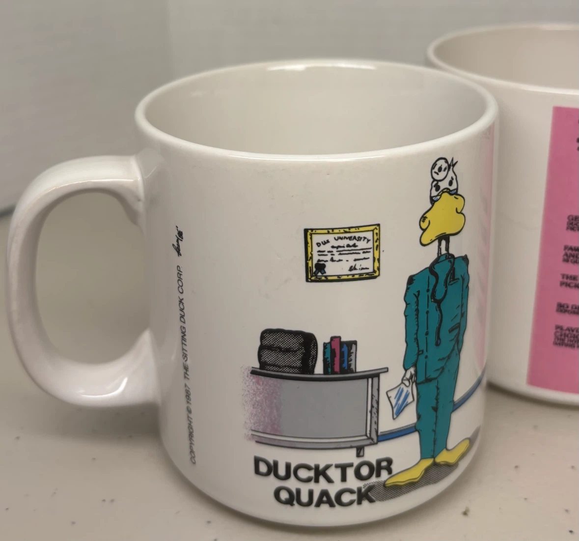 4 Vintage 1987/88 Sitting Duck Corp Mugs - photo 2