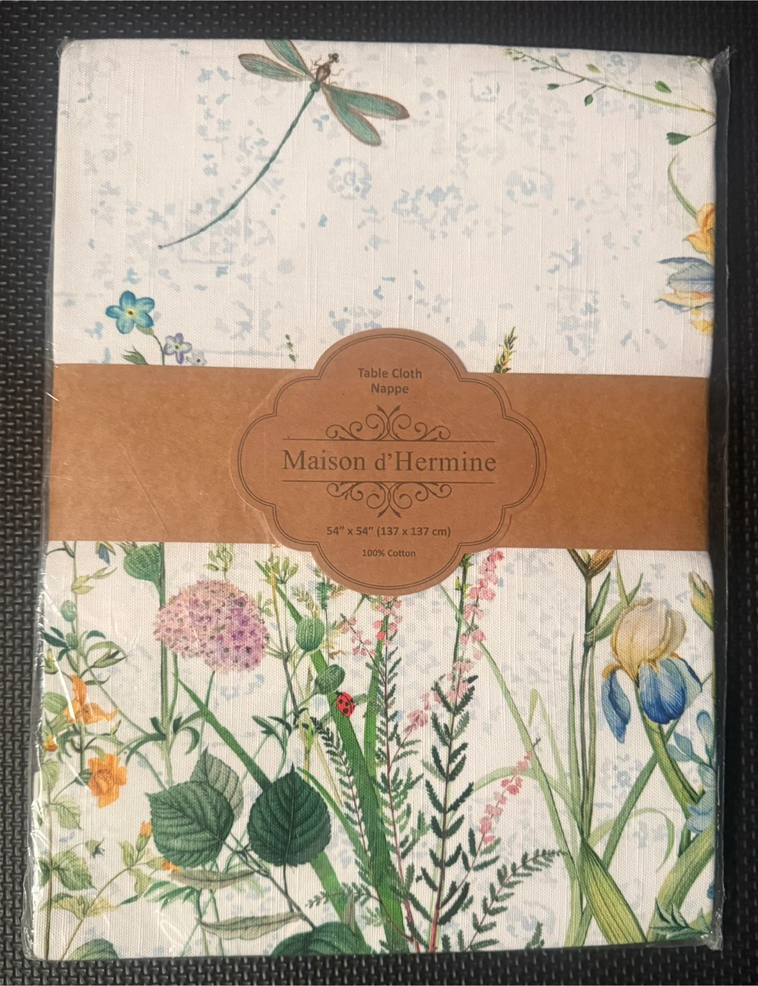 Sealed! Maison d'Hermine Fleurs de Mai Tablecloth