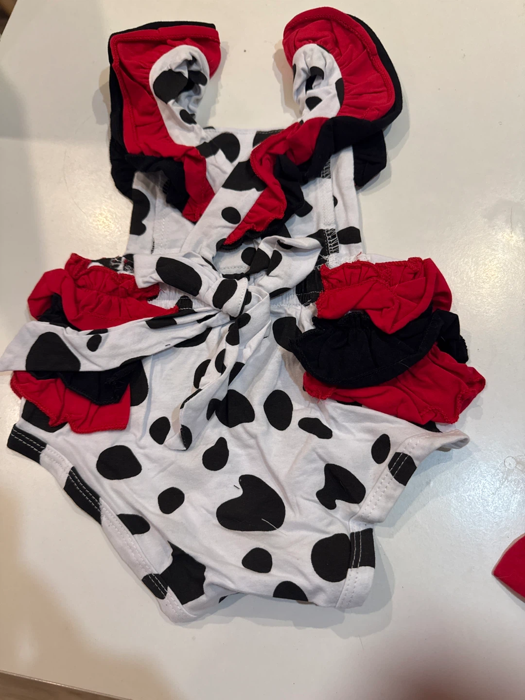 Baby Cow Print One Year Old Outfit - photo 2