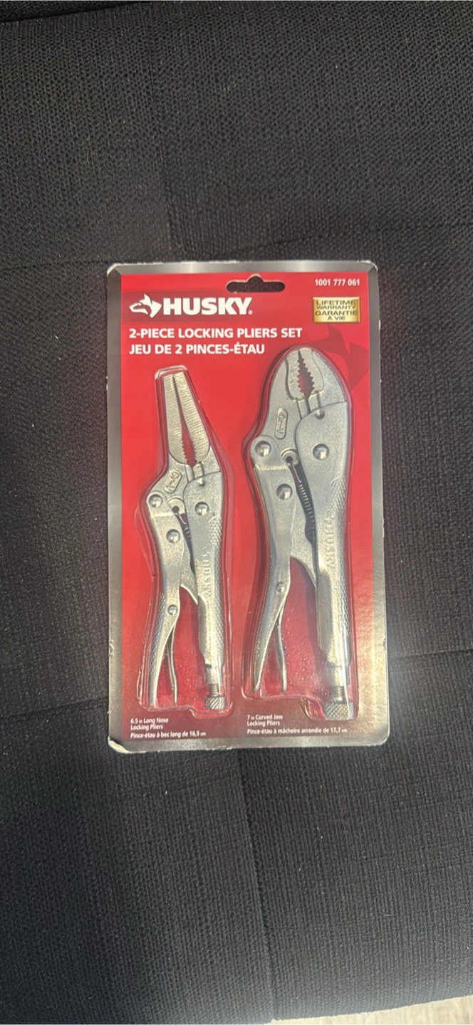 Husky 2-Piece Locking Pliers Set
