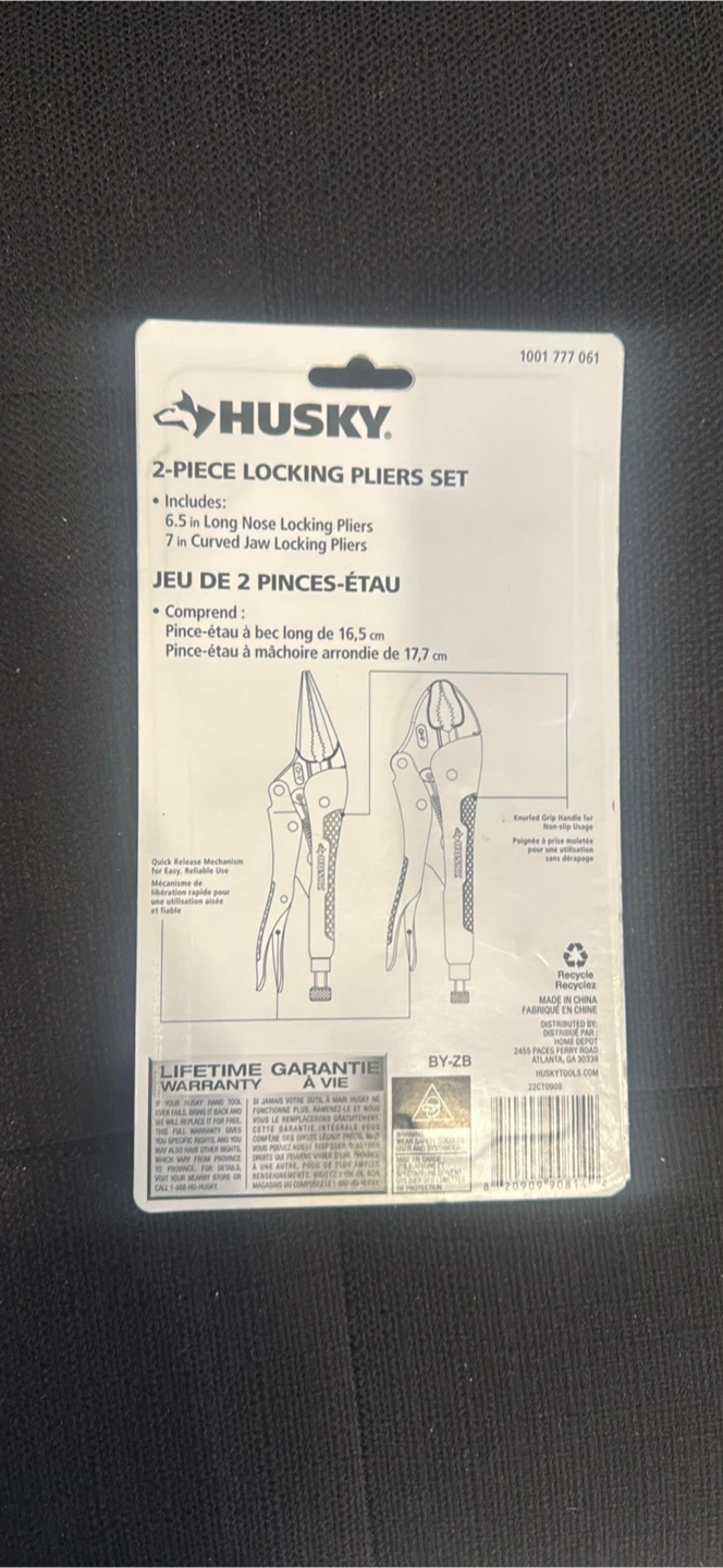 Husky 2-Piece Locking Pliers Set - photo 2