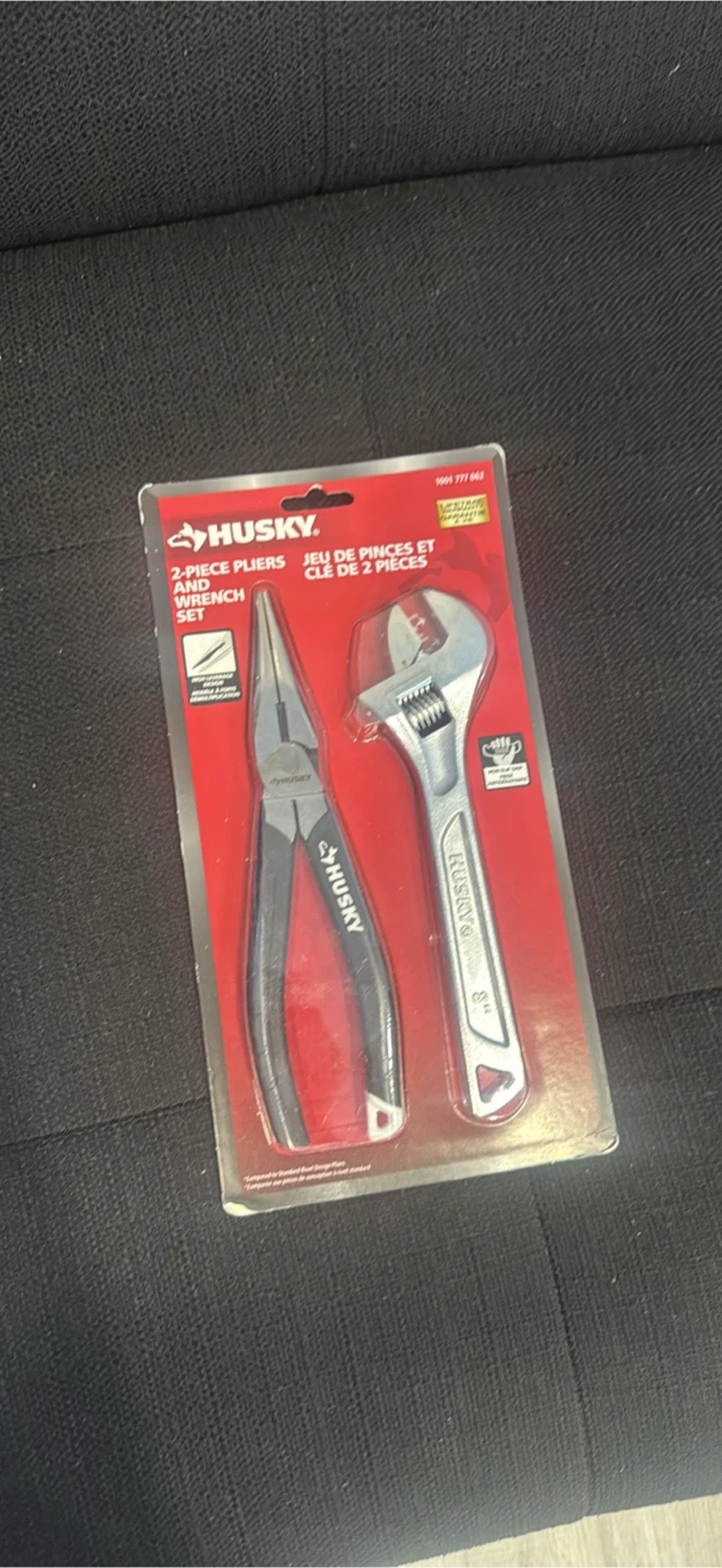 Husky 2-Piece Pliers and Wrench Set