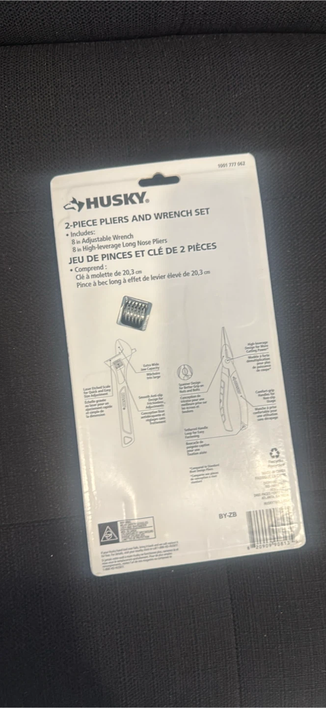 Husky 2-Piece Pliers and Wrench Set - photo 2