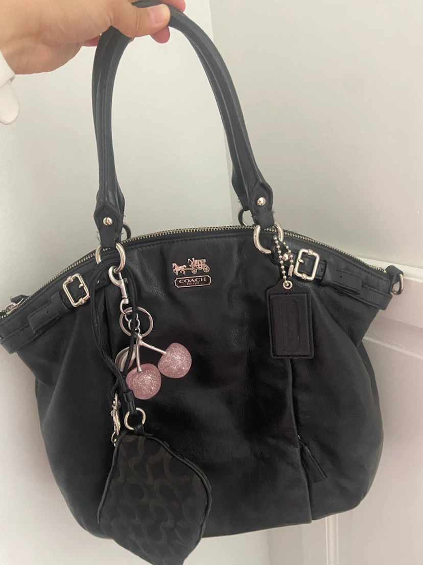 Coach Leather Handbag Black