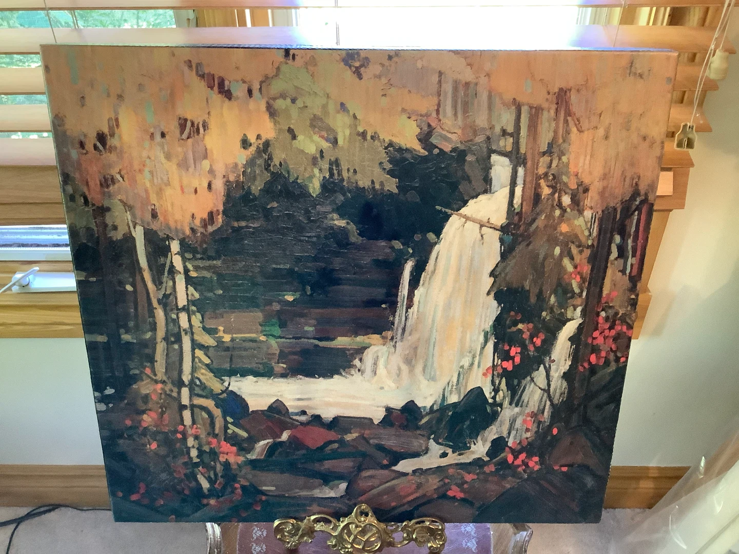 Tom Thomson’s Textured Print on Canvas “Woodland Waterfall” 🐞 - photo 5